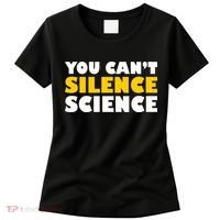 You Can't Silence Science! Resist Protest Women's T-Shirt thumb 0