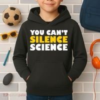 You Can't Silence Science! Resist Protest Kids Hoodie thumb 2