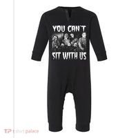 You Can't Sit With Us Classic Horror Villains Infant Fleece One Piece thumb 0