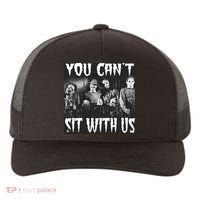 You Can't Sit With Us Classic Horror Villains Yupoong Adult 5-Panel Trucker Hat thumb 0