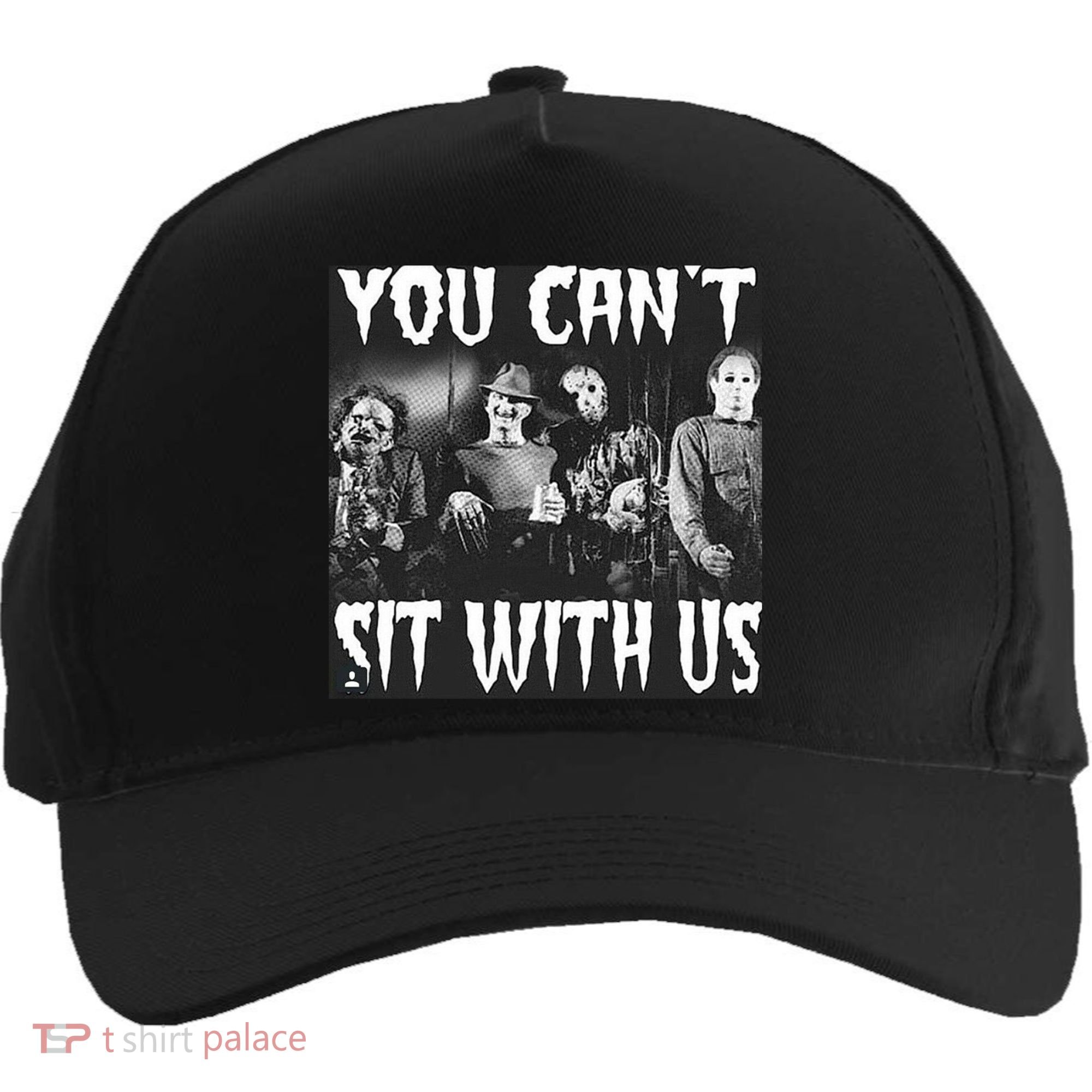 You Can't Sit With Us Classic Horror Villains Five-Panel Snapback Cap