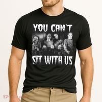 You Can't Sit With Us Classic Horror Villains Cooling Performance Crew T-Shirt thumb 2