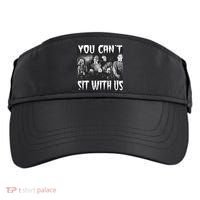You Can't Sit With Us Classic Horror Villains Adult Drive Performance Visor thumb 0