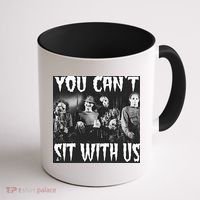 You Can't Sit With Us Classic Horror Villains Coffee Mug thumb 1