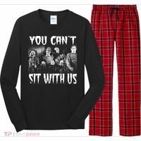 You Can't Sit With Us Classic Horror Villains Long Sleeve Pajama Set thumb 0