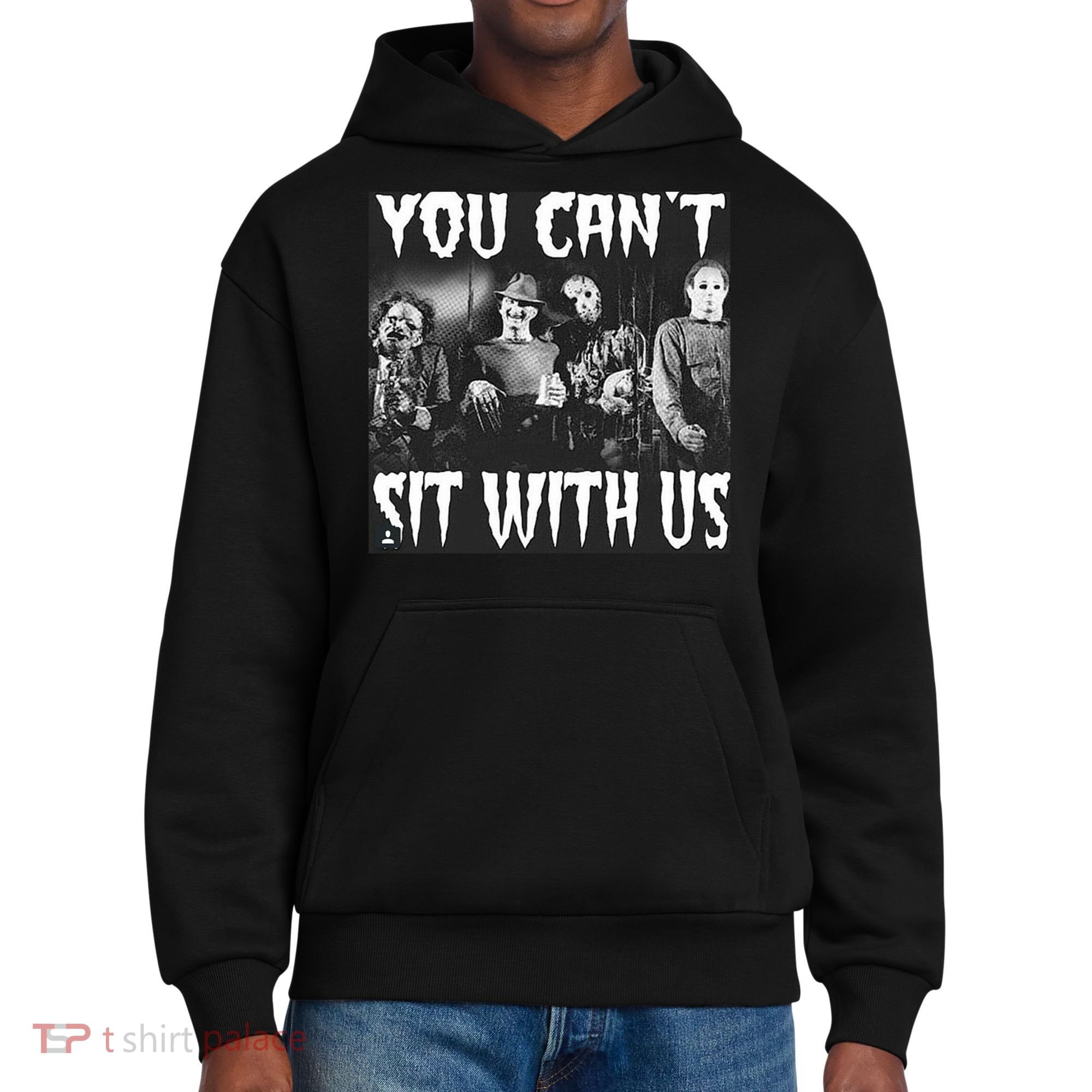 You Can't Sit With Us Classic Horror Villains District V.I.T. Heavyweight Hoodie