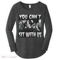 You Can't Sit With Us Classic Horror Villains Women's Perfect Tri Tunic Long Sleeve Shirt thumb 0