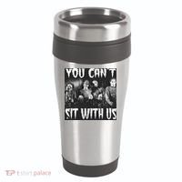 You Can't Sit With Us Classic Horror Villains 16oz Travel Tumbler thumb 0