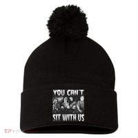 You Can't Sit With Us Classic Horror Villains Pom Pom 12in Knit Beanie thumb 0