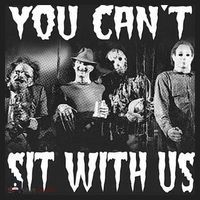 You Can't Sit With Us Classic Horror Villains Sport-Tek Posi-UV Pro Polo thumb 2