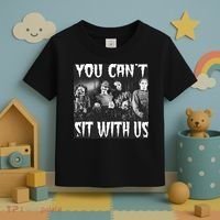 You Can't Sit With Us Classic Horror Villains Toddler T-Shirt thumb 3