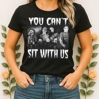 You Can't Sit With Us Classic Horror Villains Women's T-Shirt thumb 2