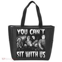 You Can't Sit With Us Classic Horror Villains Tote Bag thumb 0
