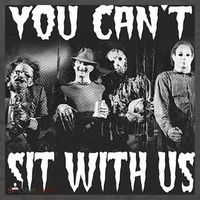 You Can't Sit With Us Classic Horror Villains Vector Backpack thumb 2