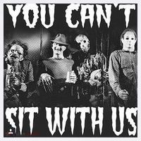 You Can't Sit With Us Classic Horror Villains Garment-Dyed Sweatshirt thumb 2
