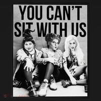 You Can't Sit With Us Funny Witch Movie Mousepad thumb 1