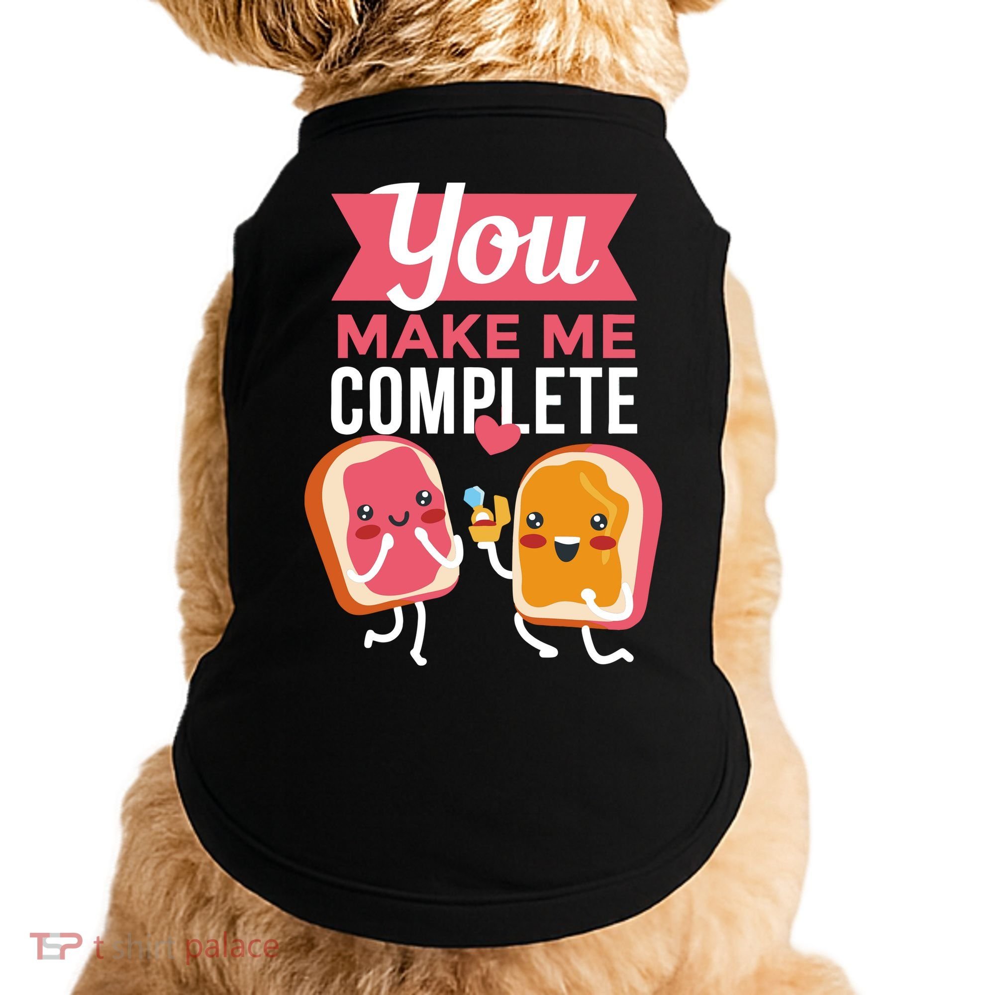 You Complete Me Peanut Butter Jelly Doggie Tank
