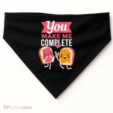 You Complete Me Peanut Butter Jelly USA-Made Doggie Bandana