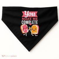 You Complete Me Peanut Butter Jelly USA-Made Doggie Bandana thumb 0