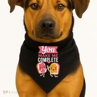 You Complete Me Peanut Butter Jelly USA-Made Doggie Bandana thumb 1