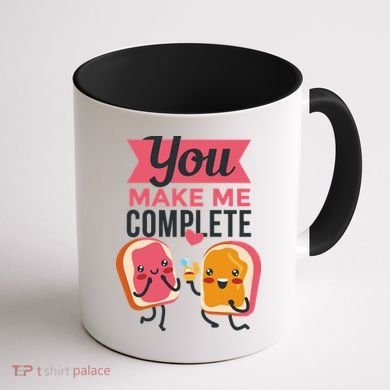 You Complete Me Peanut Butter Jelly Coffee Mug back