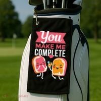 You Complete Me Peanut Butter Jelly Golf Towel thumb 2