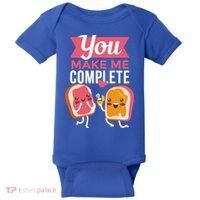You Complete Me Peanut Butter Jelly Baby Bodysuit thumb 0