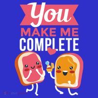 You Complete Me Peanut Butter Jelly Baby Bodysuit thumb 2