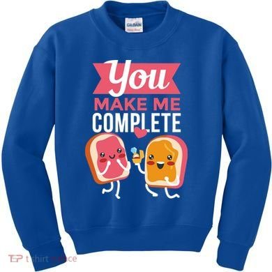 You Complete Me Peanut Butter Jelly Kids Sweatshirt