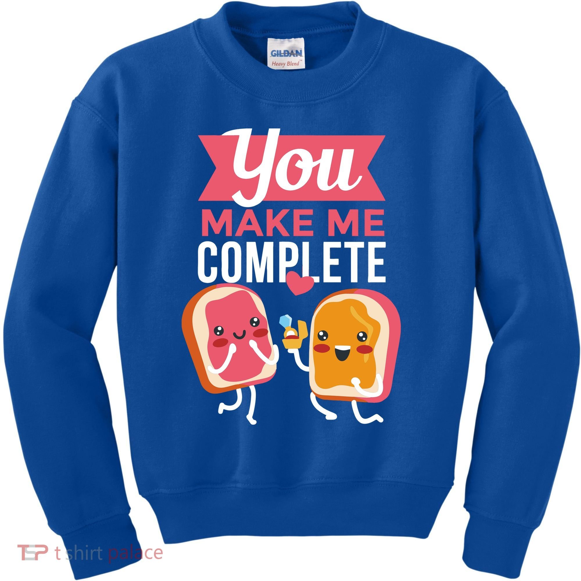 You Complete Me Peanut Butter Jelly Kids Sweatshirt