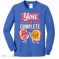 You Complete Me Peanut Butter Jelly Kids Long Sleeve Shirt thumb 0