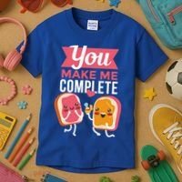 You Complete Me Peanut Butter Jelly Kids T-Shirt thumb 3