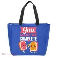 You Complete Me Peanut Butter Jelly Tote Bag thumb 0