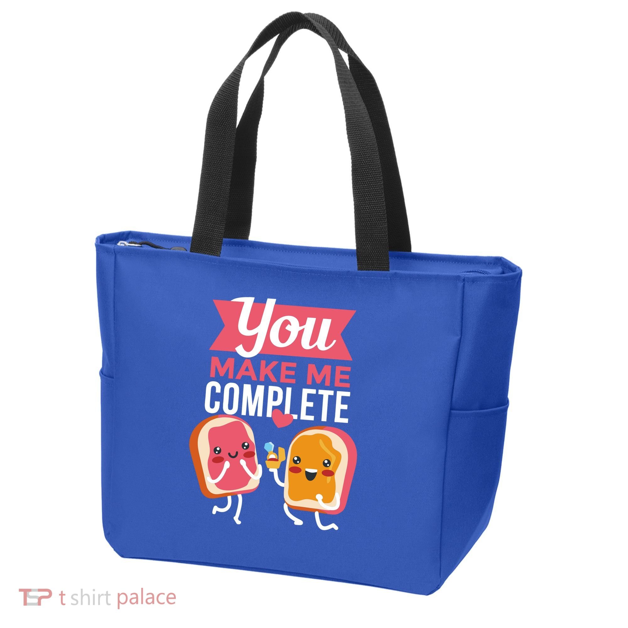 You Complete Me Peanut Butter Jelly Tote Bag