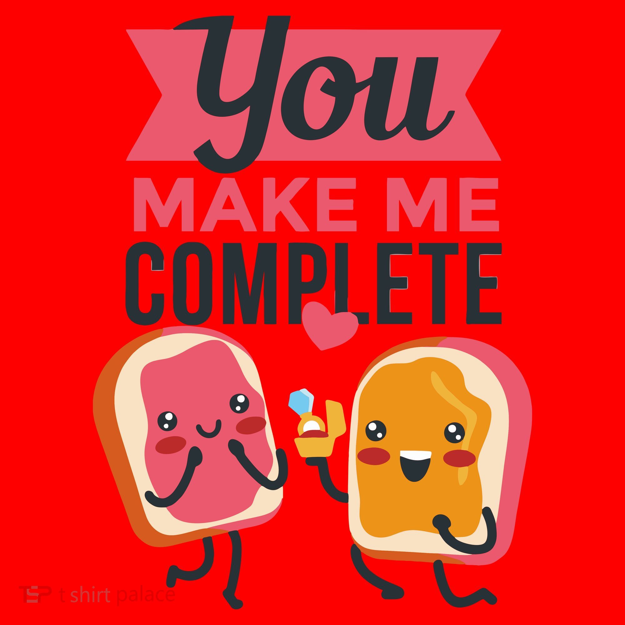 You Complete Me Peanut Butter Jelly Santa Hat