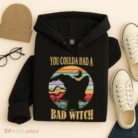You Coulda Had A Bad Witch Halloween Hoodie thumb 4