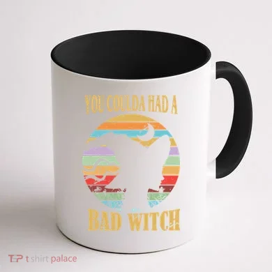 You Coulda Had A Bad Witch Halloween Coffee Mug back
