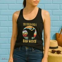 You Coulda Had A Bad Witch Halloween Women's Tank Top thumb 2