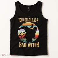 You Coulda Had A Bad Witch Halloween Tank Top thumb 2