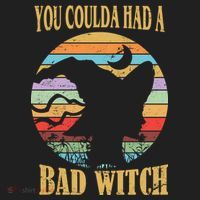 You Coulda Had A Bad Witch Halloween Golf Towel thumb 3