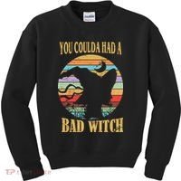 You Coulda Had A Bad Witch Halloween Kids Sweatshirt thumb 0