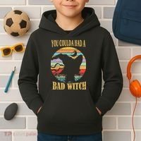 You Coulda Had A Bad Witch Halloween Kids Hoodie thumb 2
