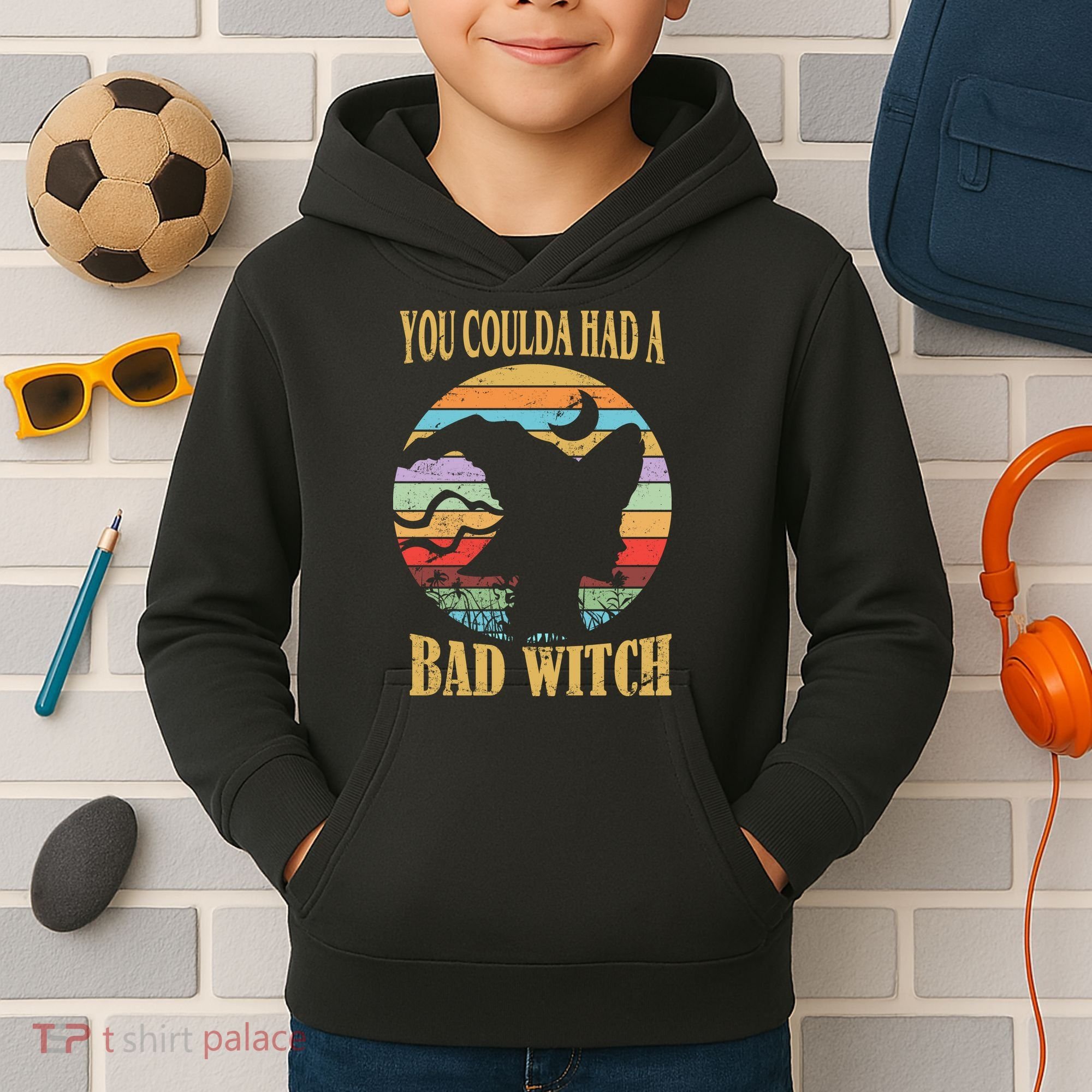 You Coulda Had A Bad Witch Halloween Kids Hoodie