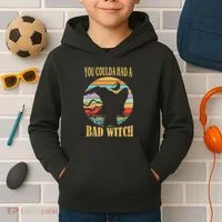 You Coulda Had A Bad Witch Halloween Kids Hoodie thumb 2