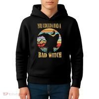 You Coulda Had A Bad Witch Halloween Kids Hoodie thumb 4