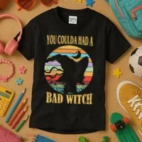 You Coulda Had A Bad Witch Halloween Kids T-Shirt thumb 3
