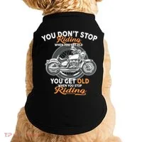 You Don't Get Old When You Stop Riding Doggie Tank thumb 0