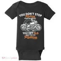 You Don't Get Old When You Stop Riding Baby Bodysuit thumb 0