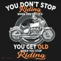 You Don't Get Old When You Stop Riding Baby Bodysuit thumb 2