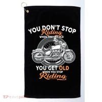 You Don't Get Old When You Stop Riding Golf Towel thumb 0